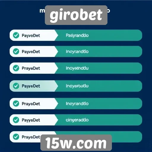 Métodos de pagamento disponíveis no site Girobet